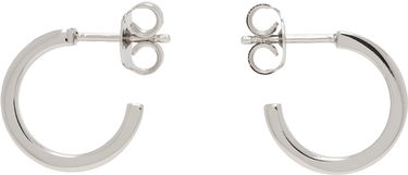 Øreringe Maison Margiela MM6 Numeric Minimal Signature Hoop Earrings Grå | SM6VG0072 P6469, 0