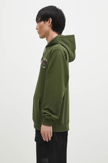 Sweatshirt Drôle de Monsieur Hoodie With Flower Embroidered Applique Grøn | E.HO169.CO127.KK, 1