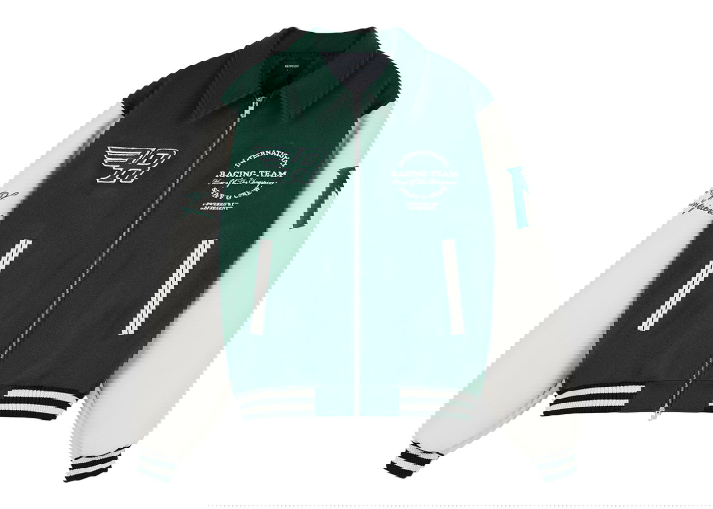 Jakke Represent Clo Represent Racing Team Varsity Jacket Racing Green Grøn | M01143-62, 0