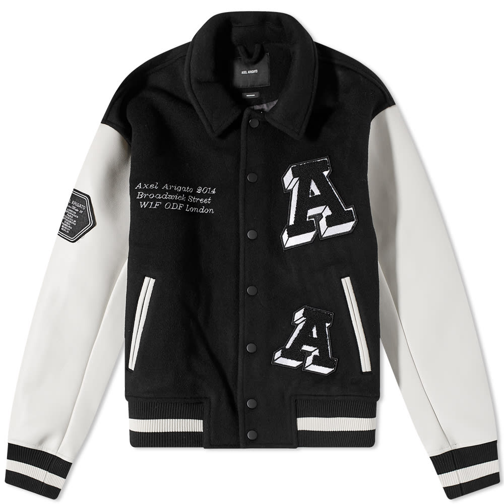 Jakke AXEL ARIGATO Illusion Varsity Jacket Sort | A0543001, 0