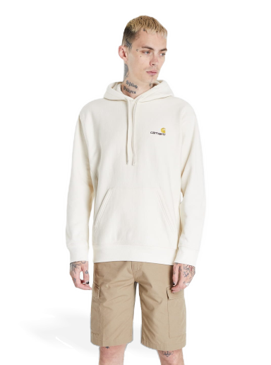 Sweatshirt Carhartt WIP Hooded American Script Hvid | I028279.05.XX