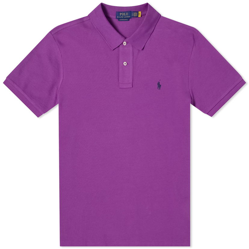 Polo skjorte Polo by Ralph Lauren Custom Fit Polo Shirt Lilla | 710782592029