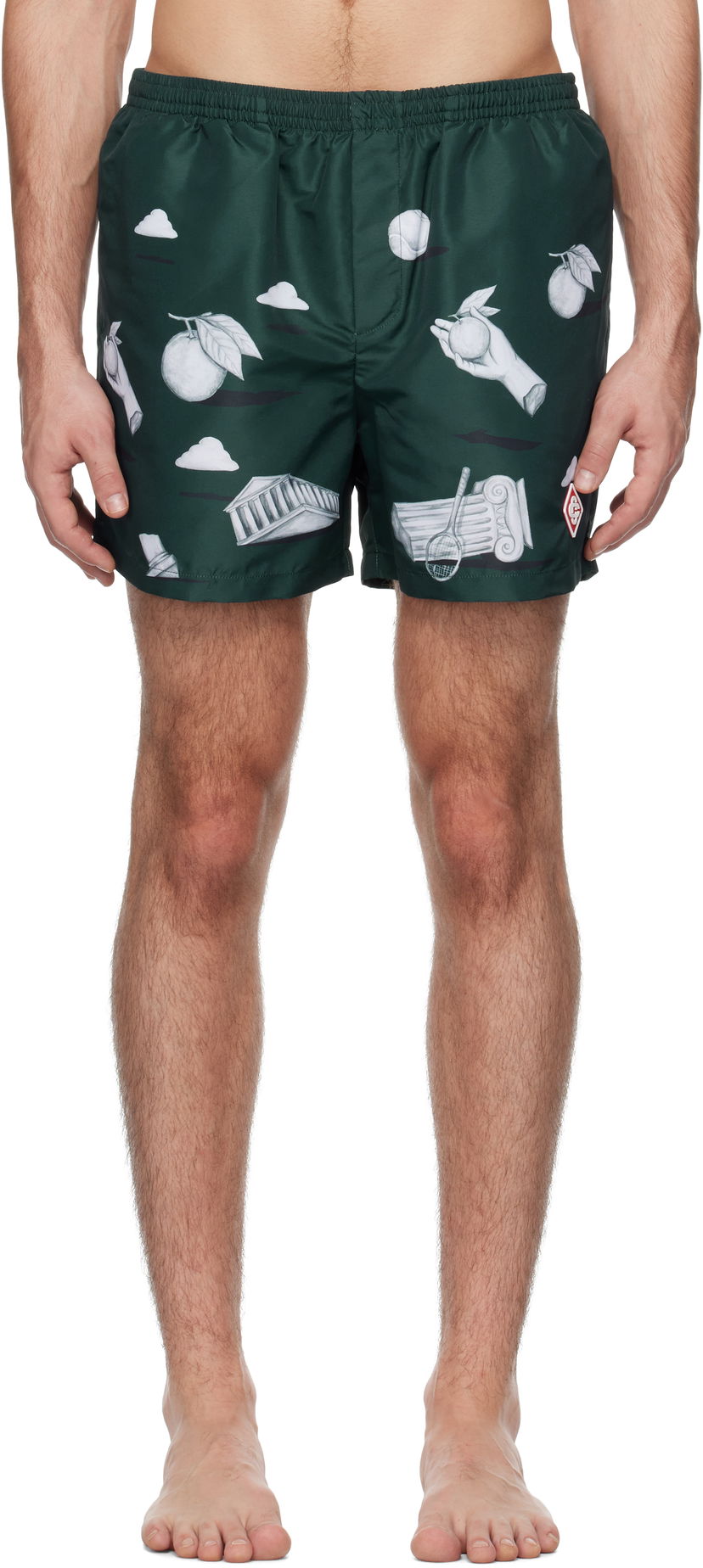 Badetøj Casablanca Printed Swim Shorts Grøn | MPS25-TR-032-02