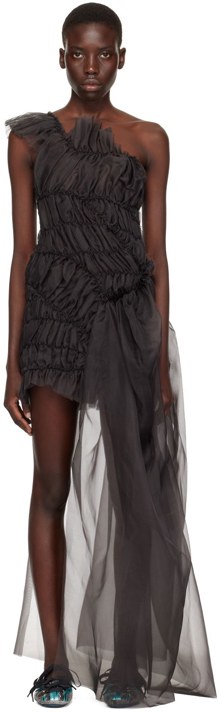 Kjole Collina Strada Collina Strada Jazzelle One-Shoulder Mini Dress Sort | XX4447