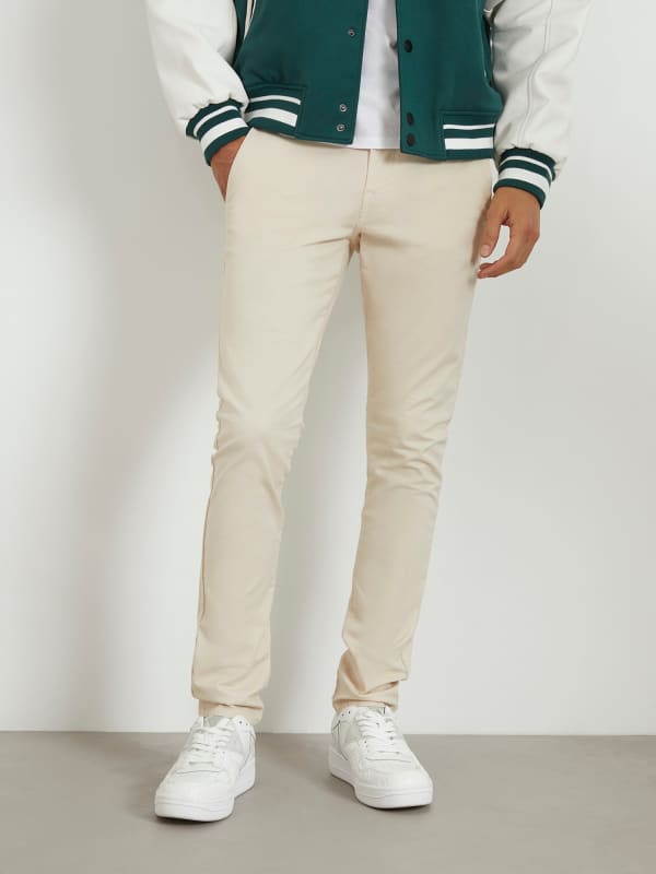 Bukser GUESS Low Rise Skinny Pant Beige | M4RB29WFYTA, 0