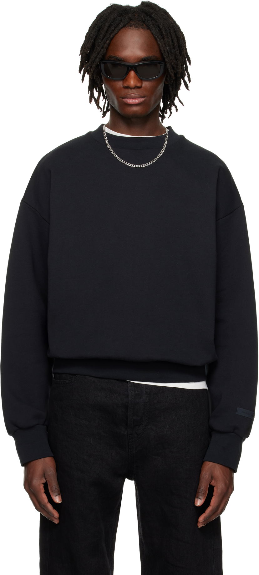Sweatshirt Fear of God Fear of God ESSENTIALS Classic Crewneck Sweatshirt Sort | 192AS252040F