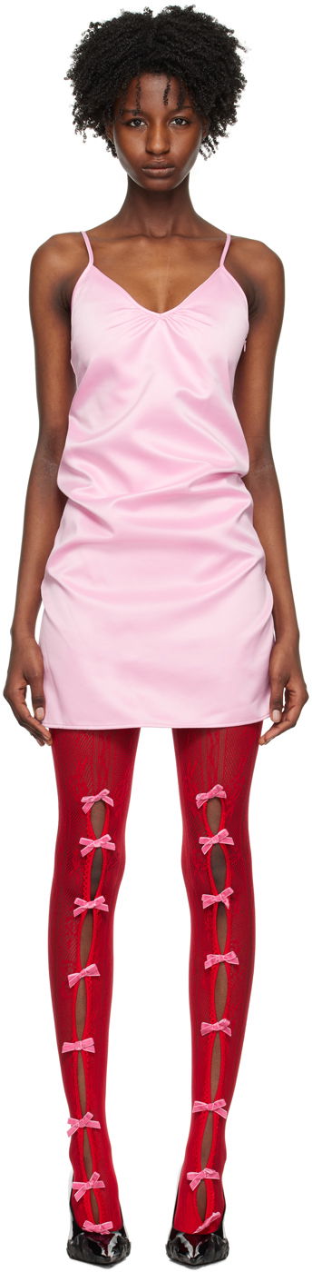 Kjole We11done Slip Minidress Lyserød | WD-OP1-23-124-W-PK