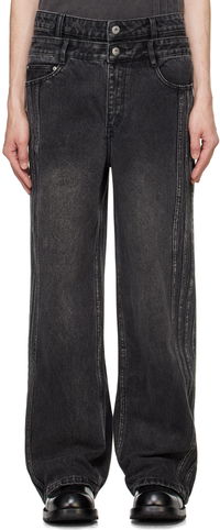 Feng Chen Wang Double Waist Seaming Jeans