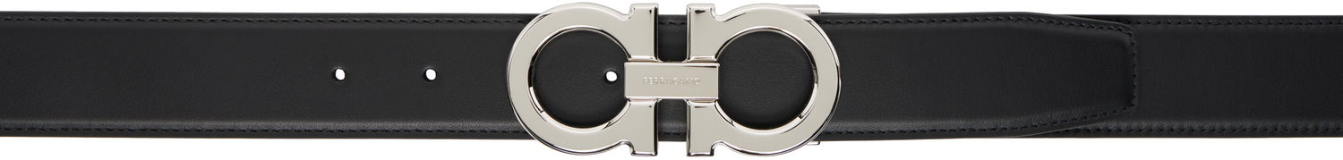 Bælter FERRAGAMO Reversible Adjustable Belt Sort | 686671, 0