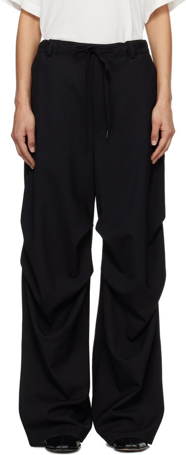 Bukser Maison Margiela MM6 Maison Margiela Tailoring Wool Canvas Cargo Trousers Sort | S52KA0524 M35080, 0