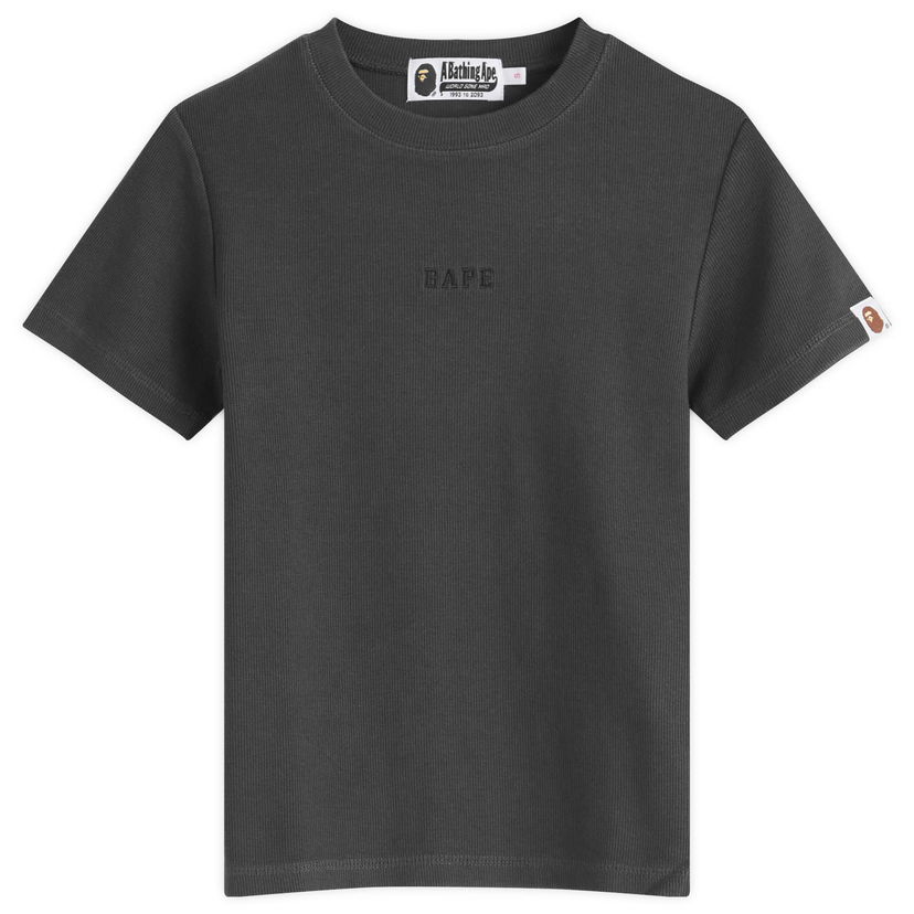 T-shirt BAPE Pigment Dyed Rib Tee Grå | 001CSL302006L-BLK