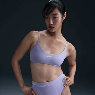 Badetøj Nike Essential High-Waist Bikini Bottoms Lilla | DH9951-515, 3