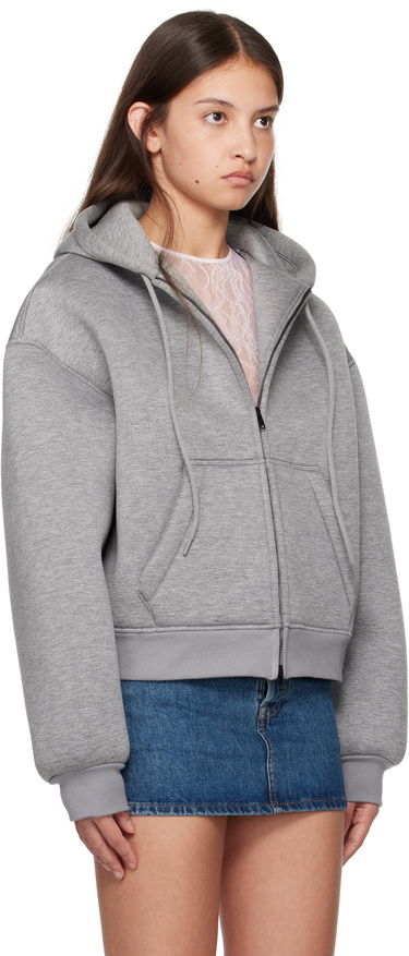 Sweatshirt WARDROBE.NYC WARDROBE.NYC Bonded Zip-Up Hoodie Grå | W1093F24BJ, 1