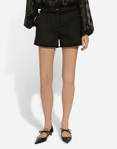 Shorts Dolce & Gabbana Black Tweed Shorts Sort | FTC2PTHUMUAN0000, 3