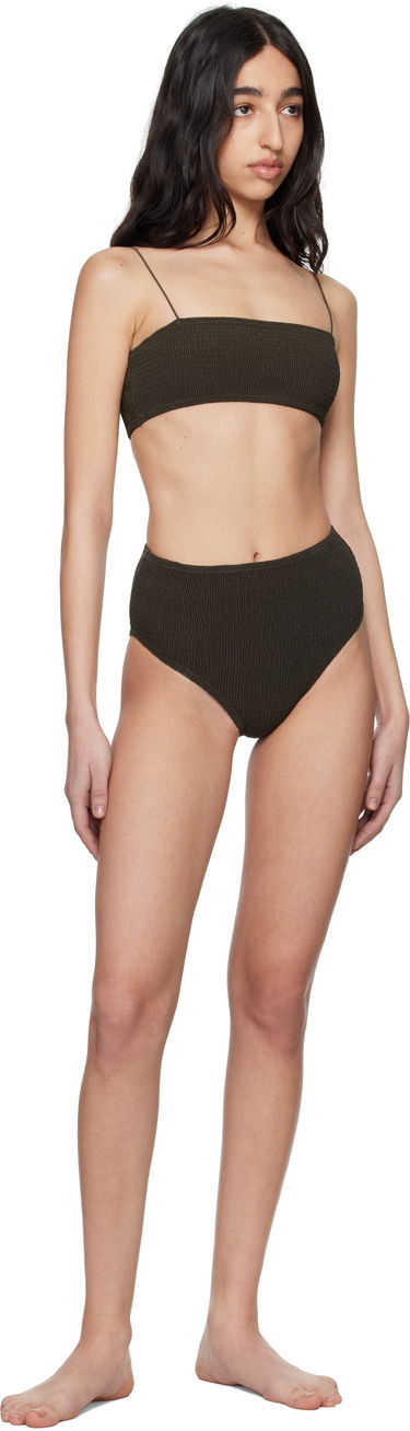 Badetøj TOTEME TOTEME Smocked Bikini Bottom Brun | 243-WSW1096-FB0130, 3