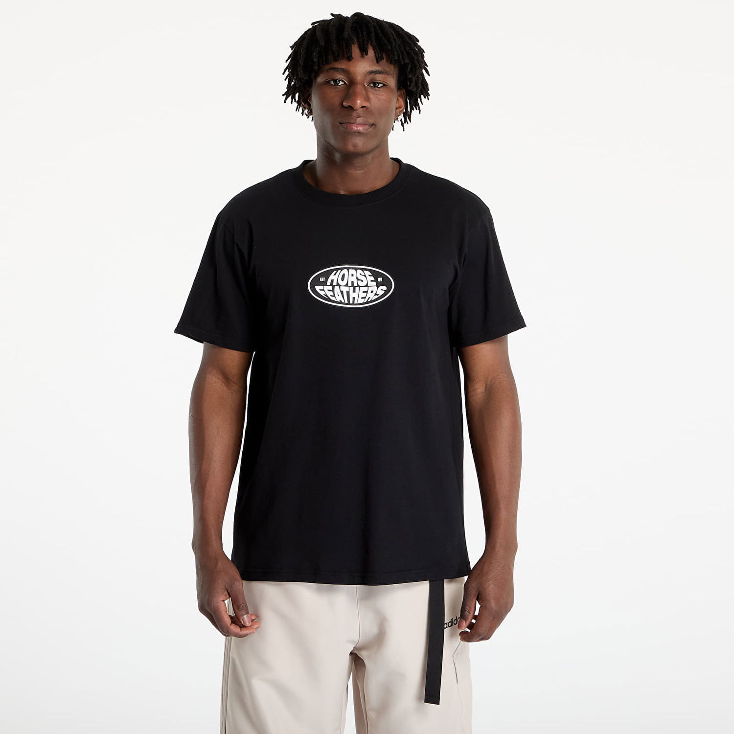 T-shirt Horsefeathers Horsefeathers Dynamo T-Shirt Sort | SM1381A, 0