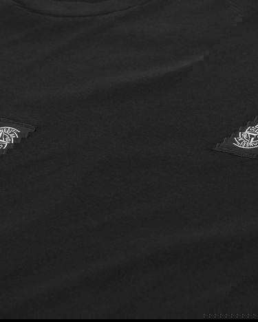 T-shirt Stone Island Garment Dyed Logo Sort | 791522713 A0029, 8