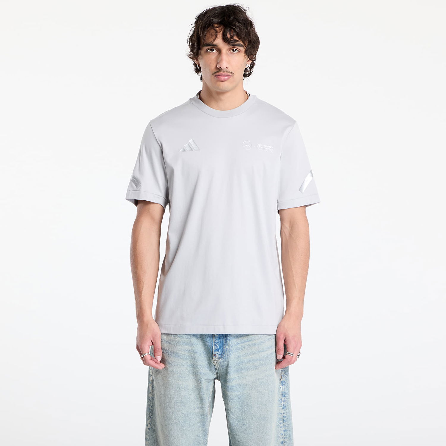 T-shirt adidas Performance adidas x Mercedes AMG Silver Tee Grå | JW3481, 0