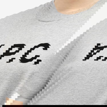 T-shirt A.P.C. VPC Logo T-Shirt Heathered Grey Grå | COHBM-M26384-TPI, 5