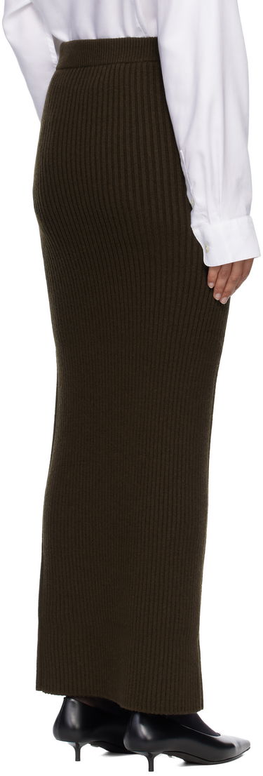 Nederdel Max Mara Boris Ribbed Knit Maxi Skirt Grøn | 2521306093600, 2