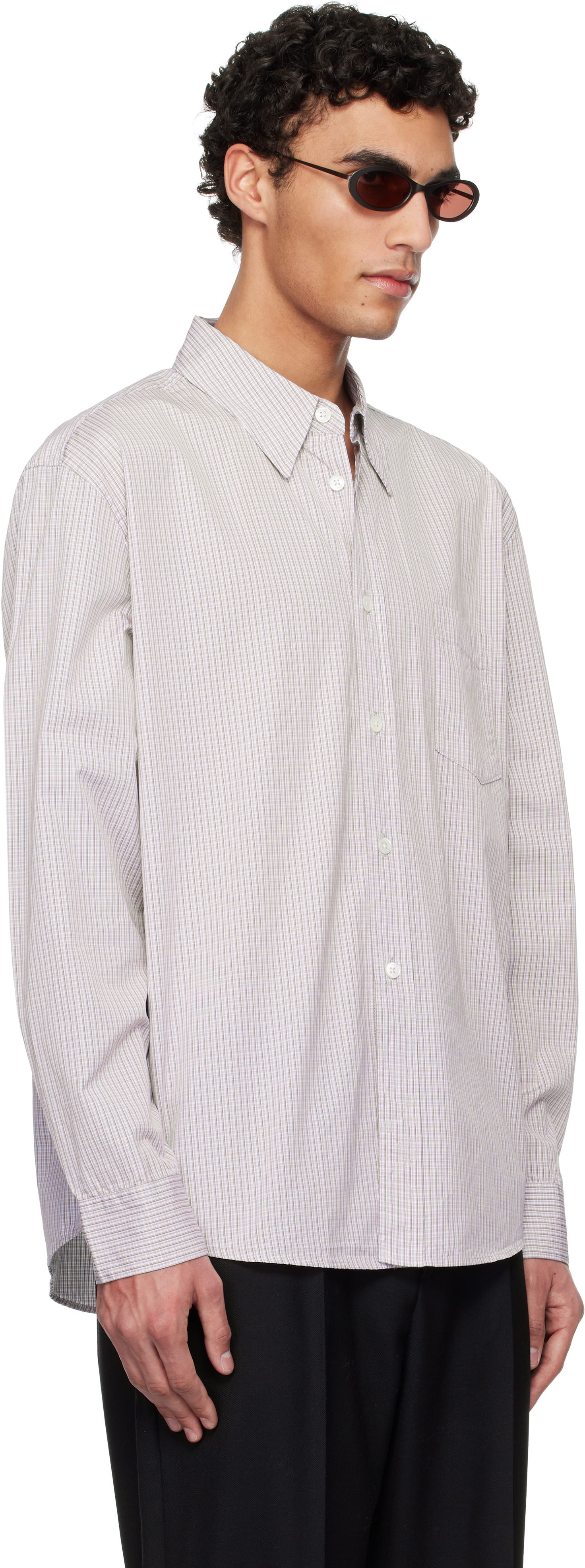 Skjorte OUR LEGACY OUR LEGACY Beyond Button-Down Shirt Lilla | M2252BDI, 1