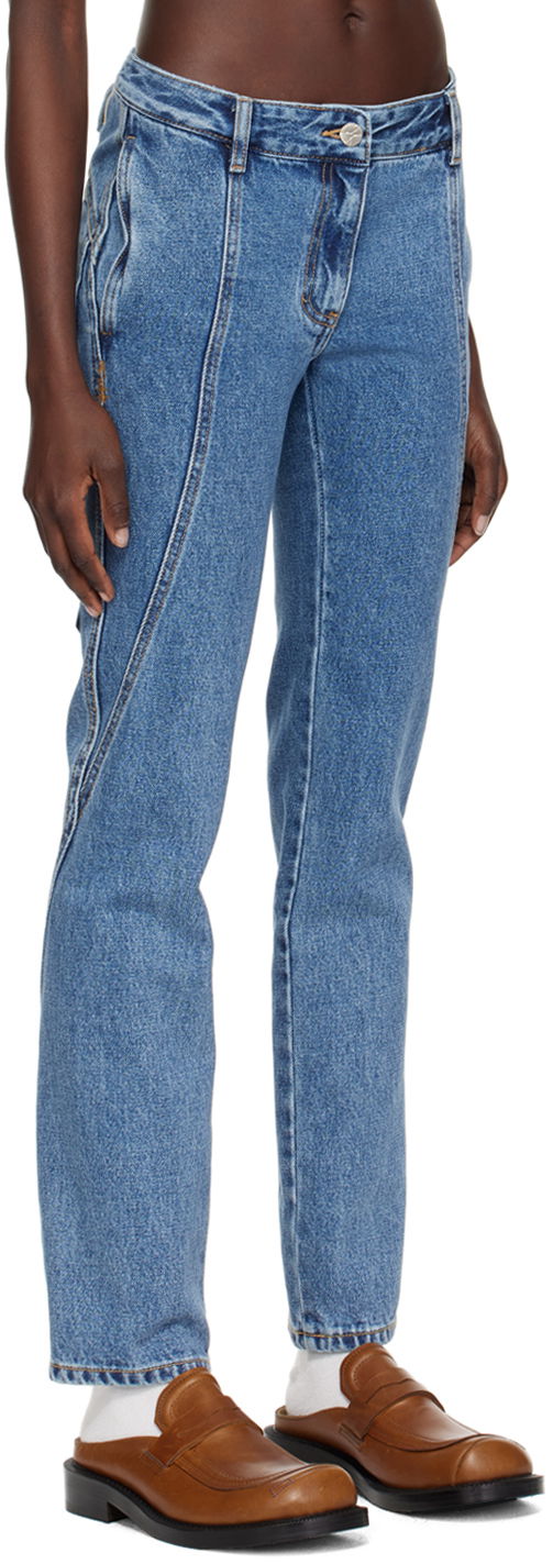 Jeans ADER ERROR Curved Seam Jeans Blå | BN01SSJE0108BL, 1