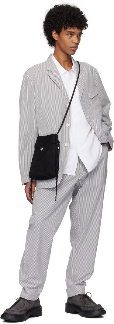 Bukser Engineered Garments Engineered Garments Andover Striped Trousers Hvid | 25S1F001, 3