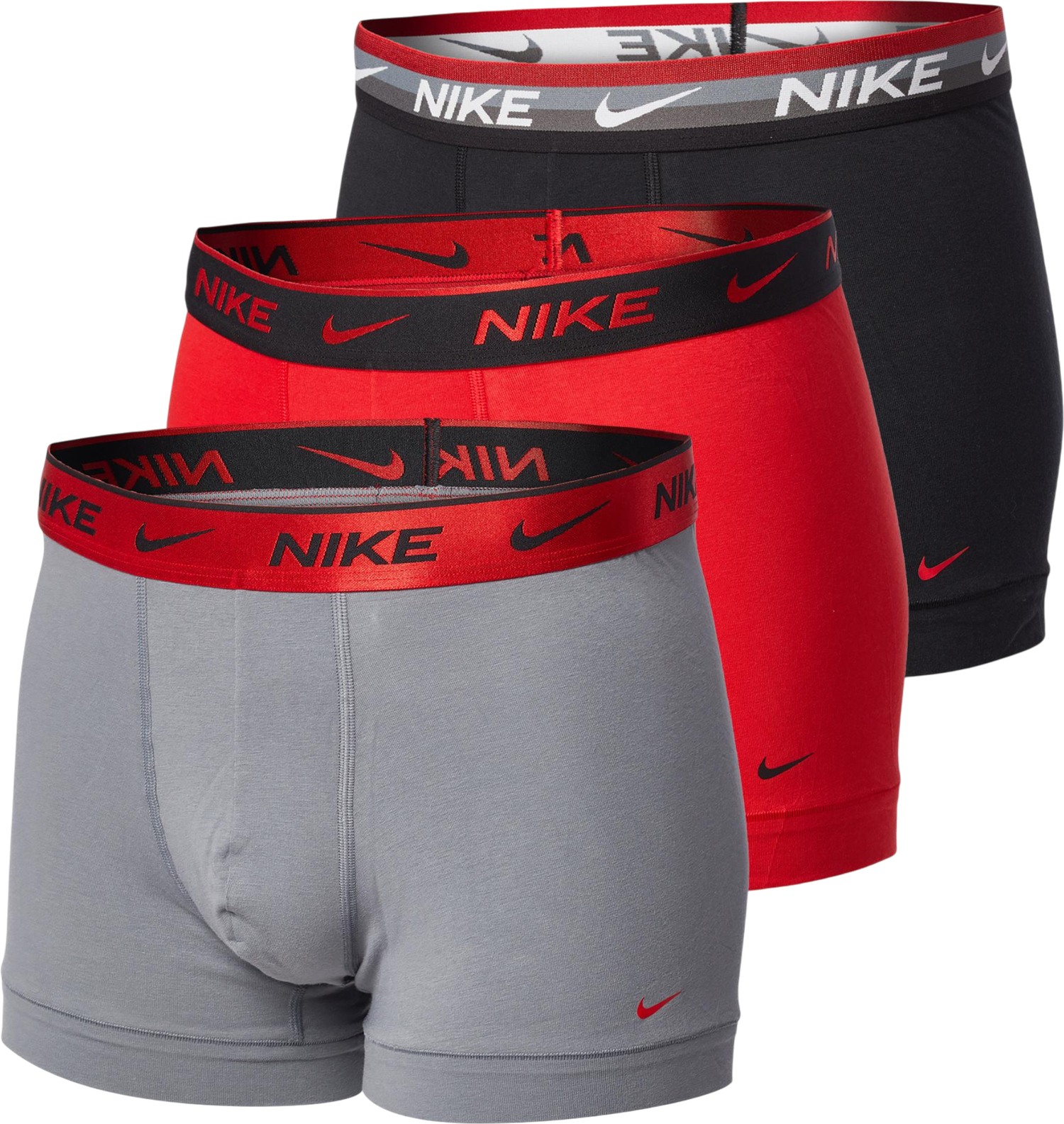 Boksere Nike Cotton Trunk 3 Pairs Boxer Shorts Flerfarvet | ke1008-1l9, 0