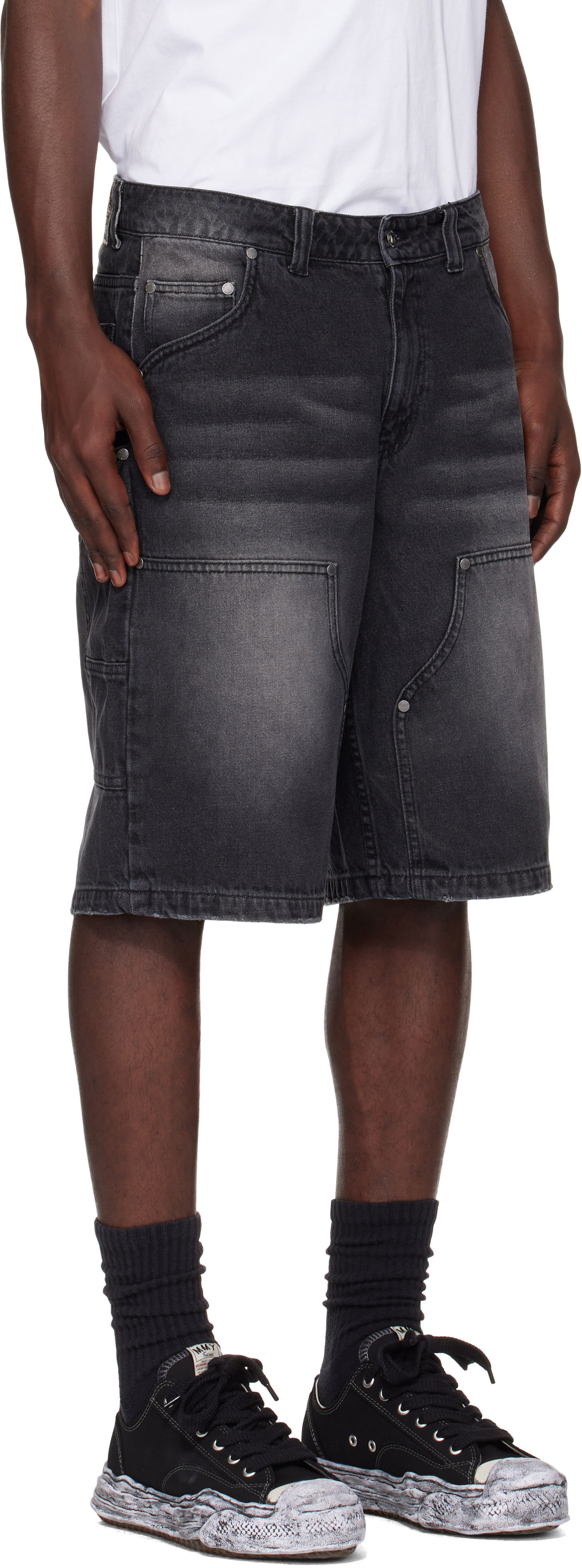 Shorts Dime Dime Carpenter Denim Shorts Sort | DIMESU2517BLK, 1