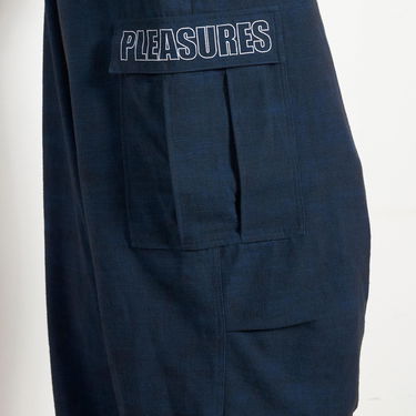 Cargo bukser Pleasures Visitors Wide Fit Cargo Pants Mørkeblå | P23F012-NAVY, 9