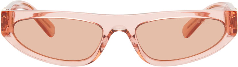 Solbriller Miu Miu Miu Miu Cat Eye Acetate Sunglasses Lyserød | 0MU 07ZS 8056262094778