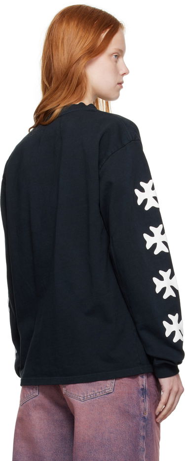 T-shirt Rhude Rhude Notting Hill Eagle Graphic Long Sleeve T-Shirt Sort | RHPF25TT14012, 2
