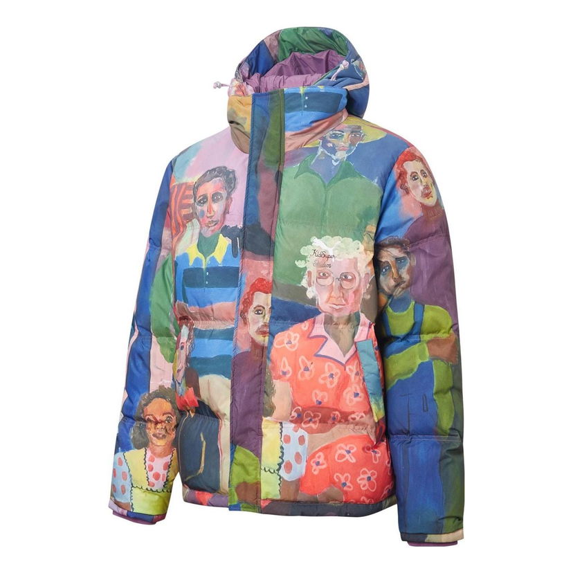 Puffer jakke Puma Kidsuper Studios Printed Puffer Down Jacket Flerfarvet | 531186-02