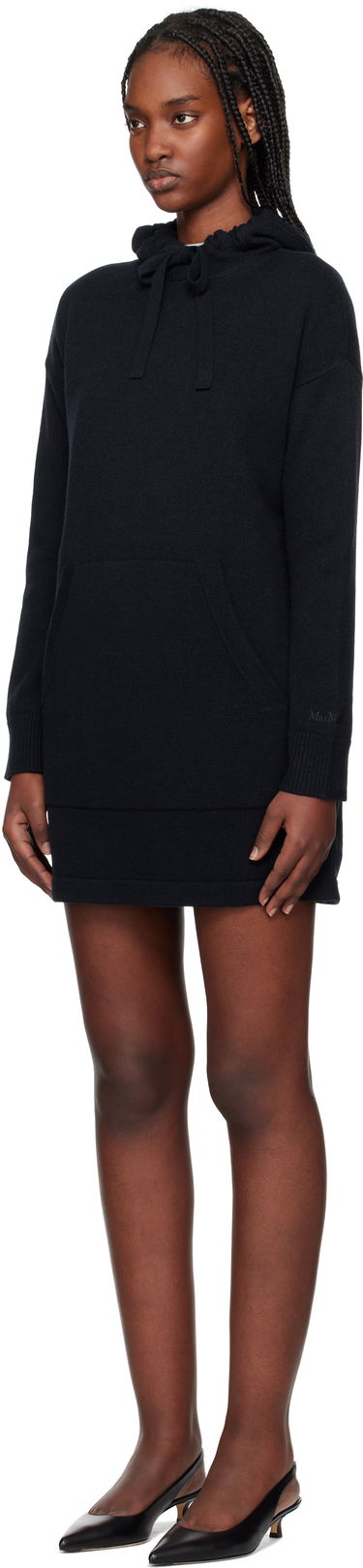 Sweatshirt Max Mara Max Mara Fiaba Hoodie Dress Mørkeblå | 2519321011600, 3