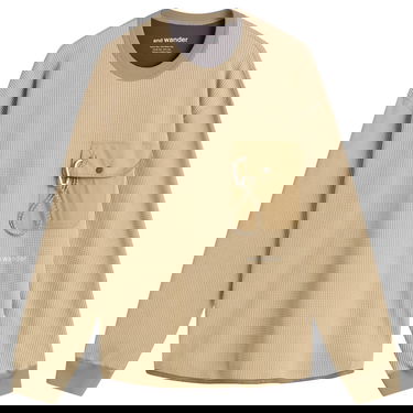 T-shirt and wander Longsleeve Waffle T-Shirt Beige | 5745984084-040, 1