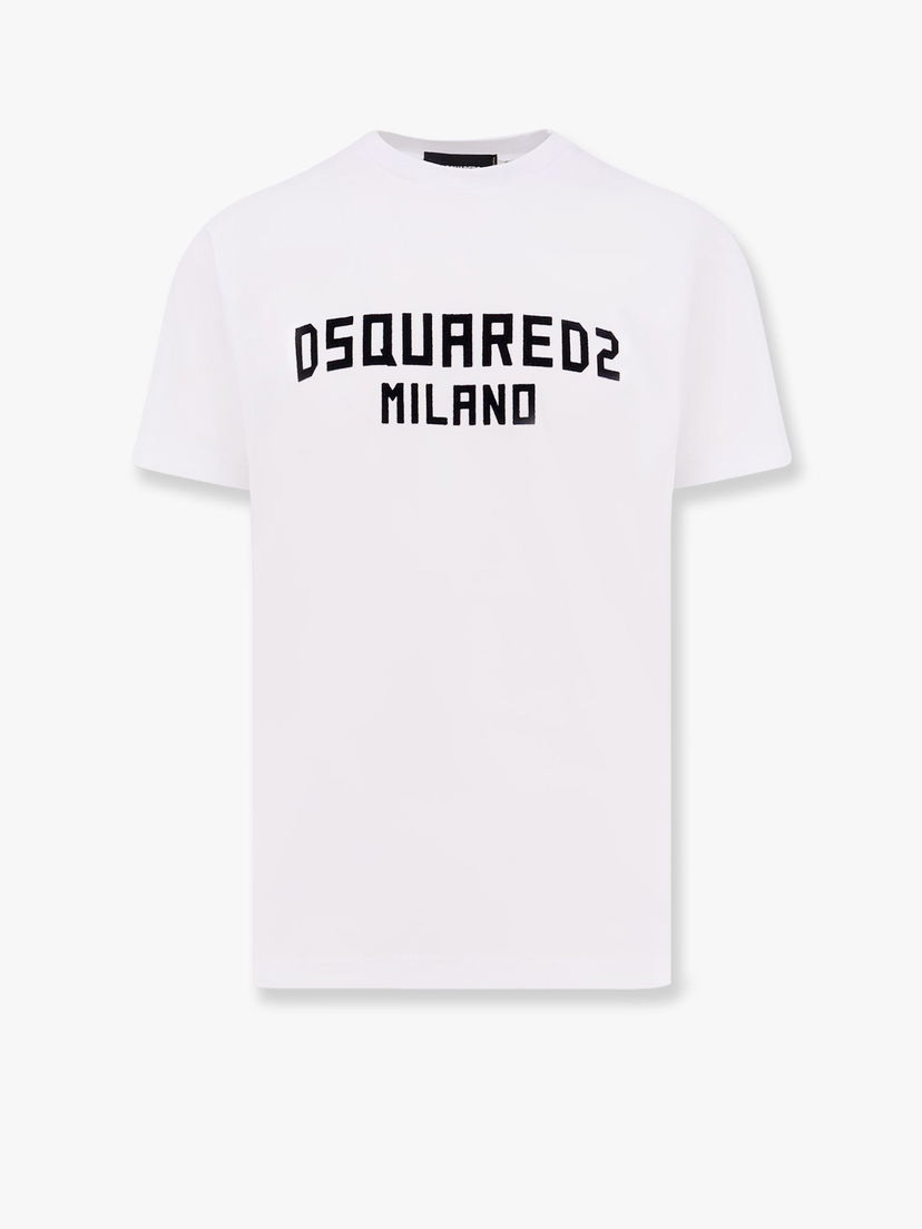 T-shirt DSQUARED2 Men's White Graphic T-Shirt Hvid | S74GD1418D20020961