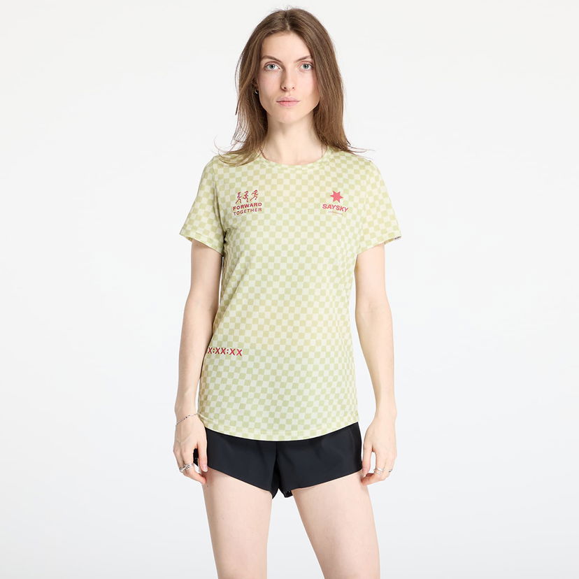 T-shirt Saysky SAYSKY Checker Combat T-Shirt Grøn | NWRSS31C1034