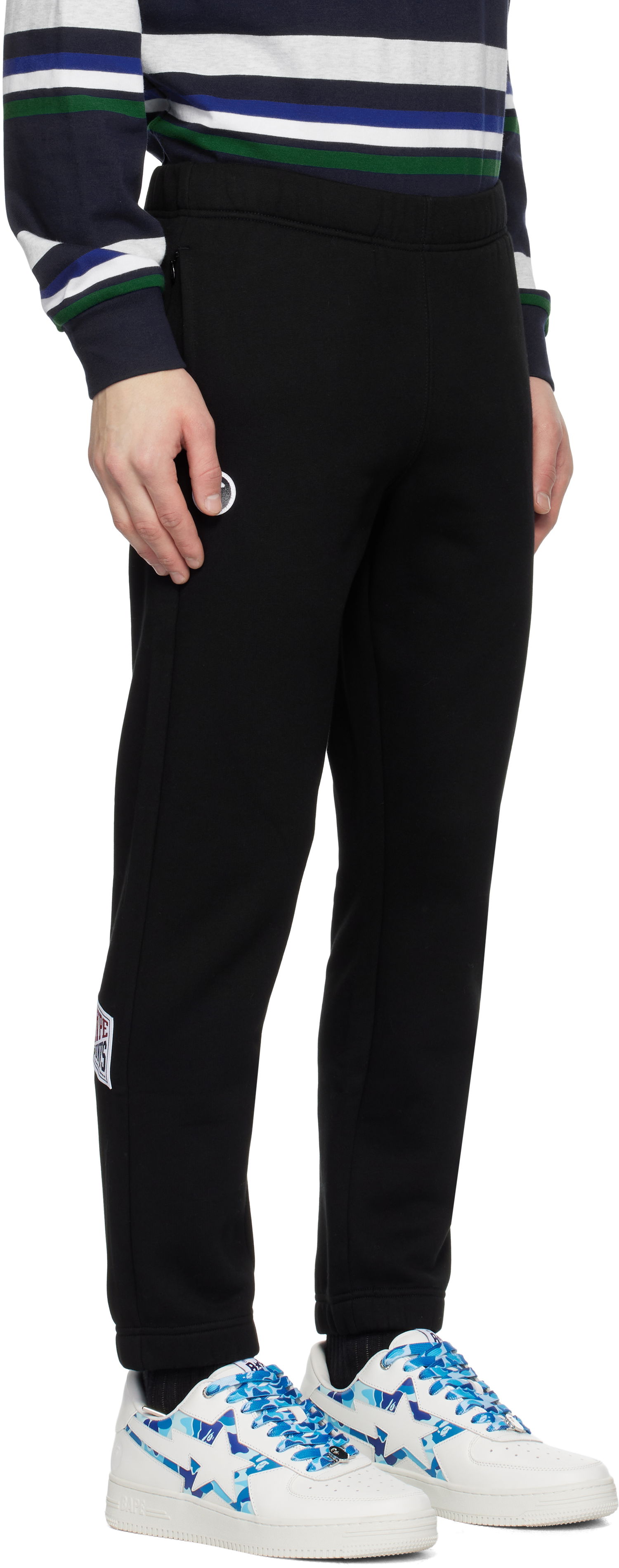 Joggingbukser AAPE by A Bathing Ape AAPE by A Bathing Ape Main Sweatpants Sort | AAPPTMB638XXNBKX, 1
