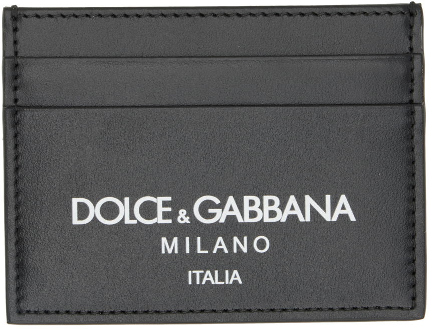 Tegnebog Dolce & Gabbana Black Logo Card Holder Sort | BP0330AN244, 0