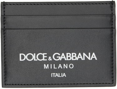 Tegnebog Dolce & Gabbana Black Logo Card Holder Sort | BP0330AN244, 0