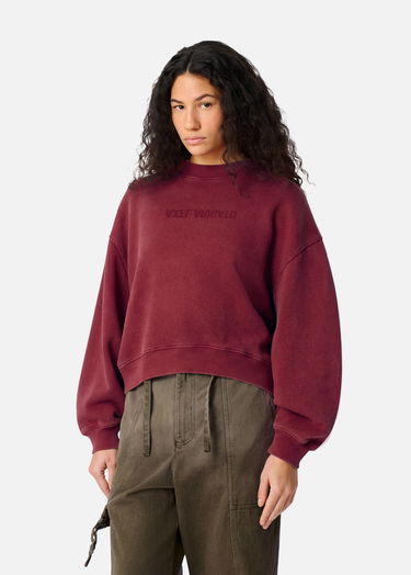 Sweatshirt AXEL ARIGATO Distort Washed Sweatshirt Bourgogne | A3013004, 7