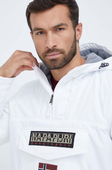 Vindjakke Napapijri Overhead Anorak Jacket Hvid | NP0A4GMD0021, 3