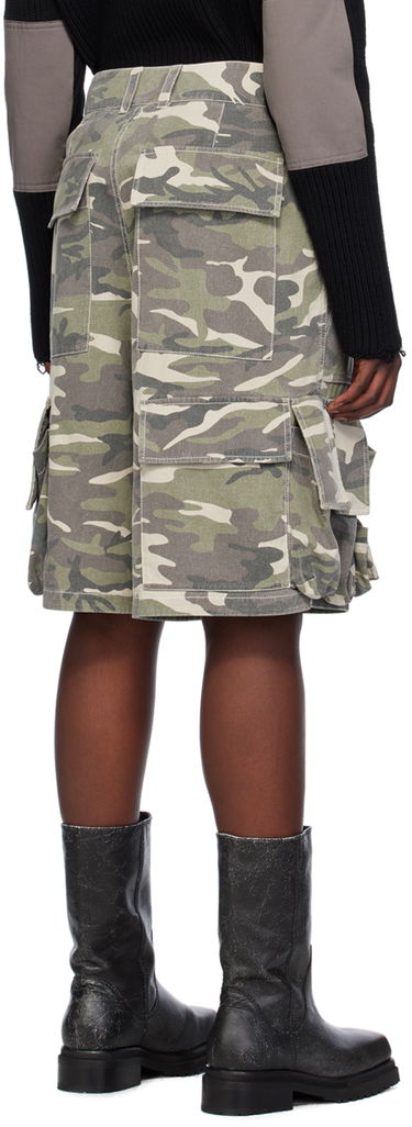 Shorts We11done We11done Camo Cargo Shorts Grøn | WD-PT0-24-207-M-BG, 2