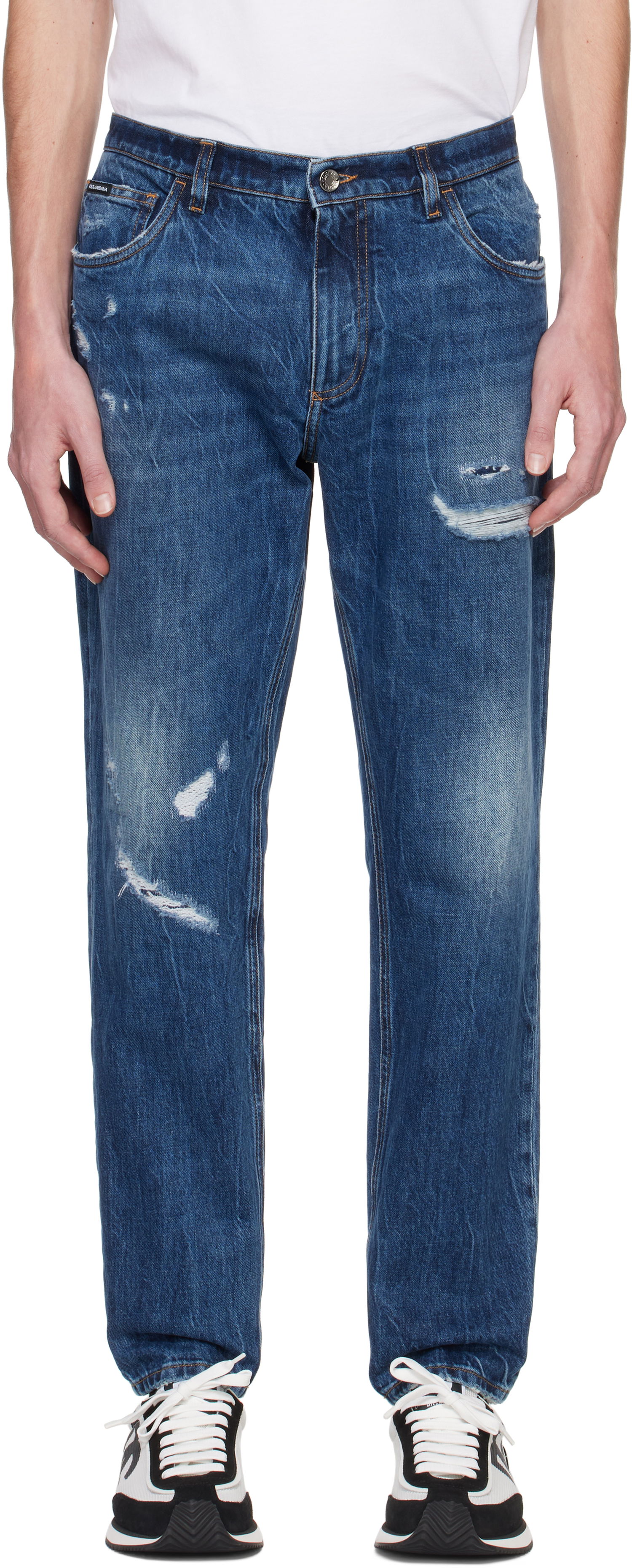 Jeans Dolce & Gabbana Dolce&Gabbana Loose Fit Jeans Blå | GYJDAZG8KE9, 0