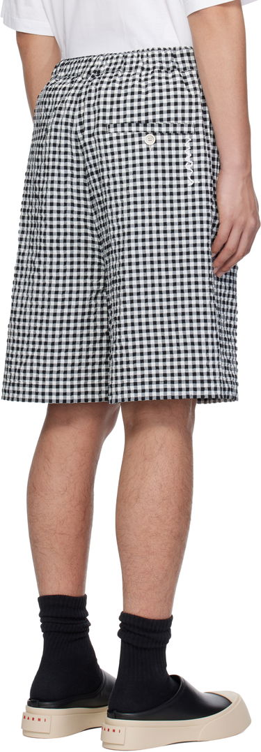 Shorts Marni Marni Gingham Seersucker Drawstring Shorts Sort | PUMU0291A0 UTN929, 2