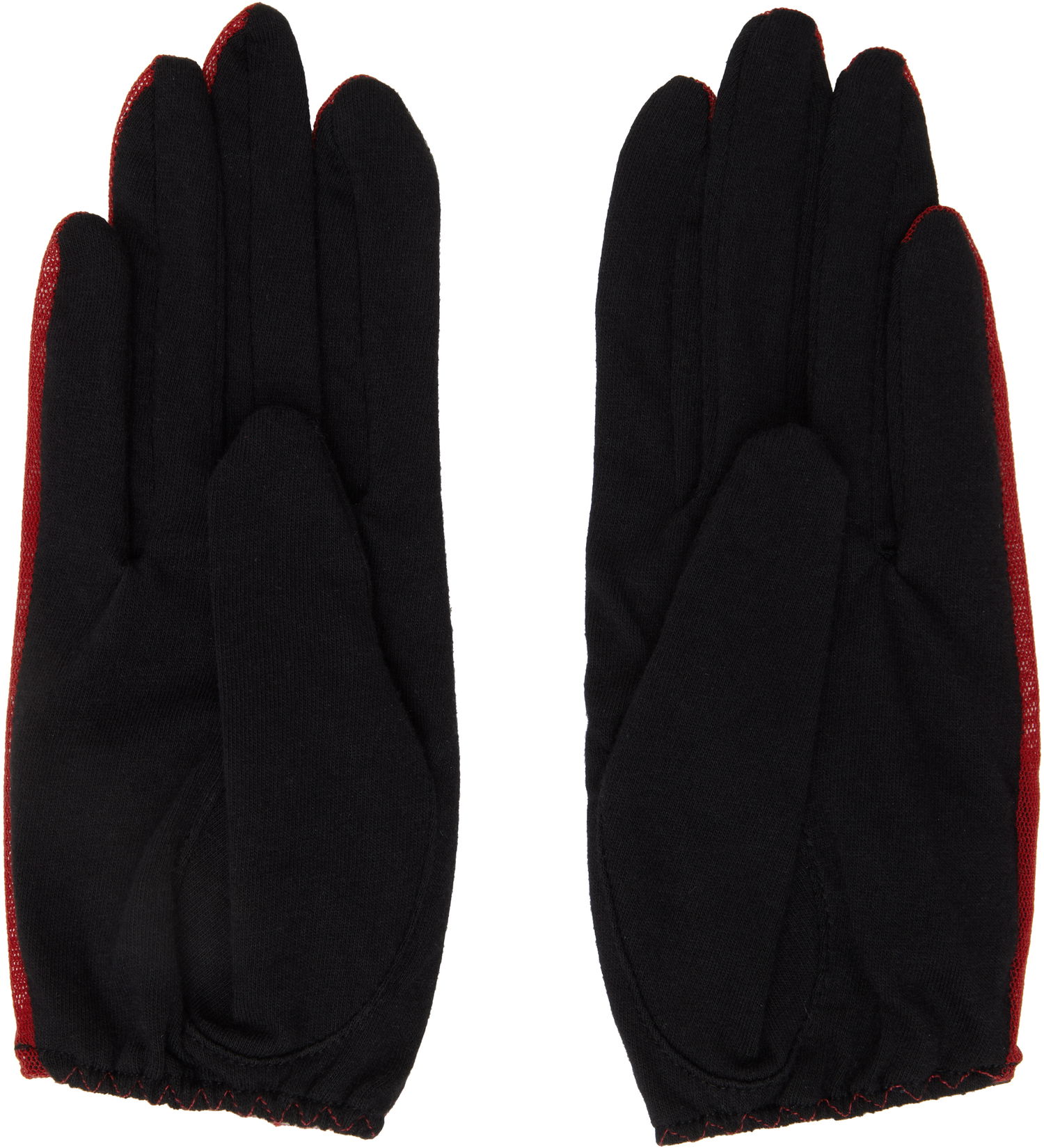 Handsker Yohji Yamamoto Yohji Yamamoto Short Combi Gloves Rød | FP-W02-063, 1