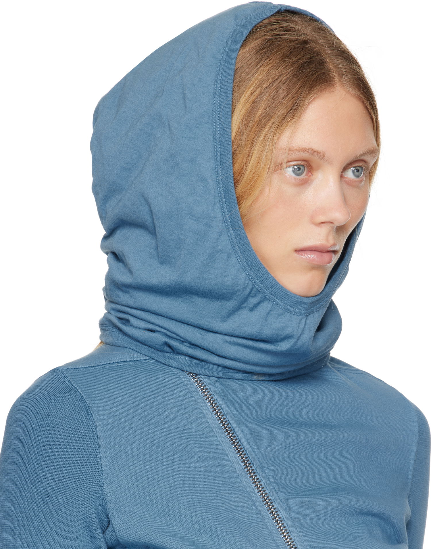 Sweatshirt Rick Owens Rick Owens DRKSHDW Hollywood Grace Hoodie Blå | DS01E3424 BHDB, 1