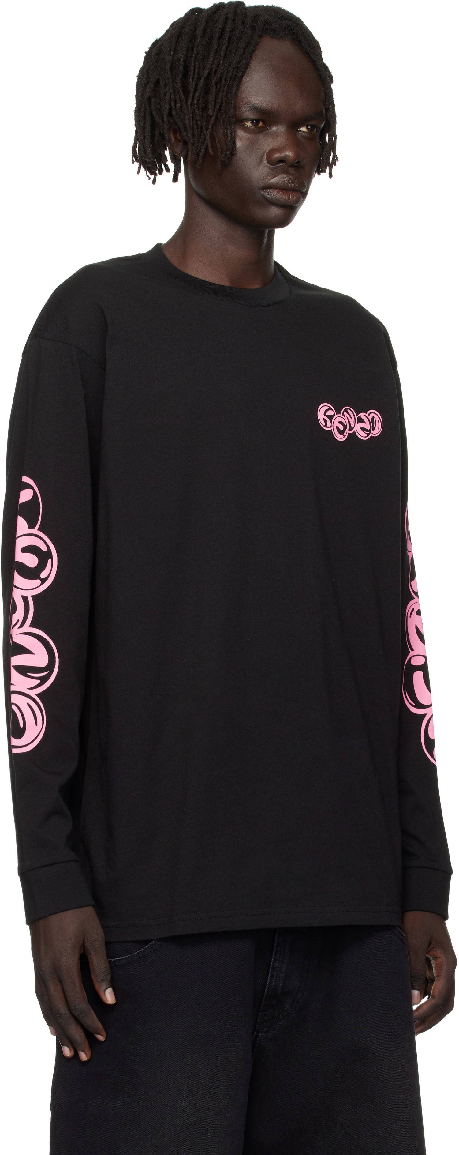 T-shirt KENZO Kenzo Paris 'KENZO Pachinko' Relax Fit Long Sleeve Tee Sort | FF65TL3524SG, 1