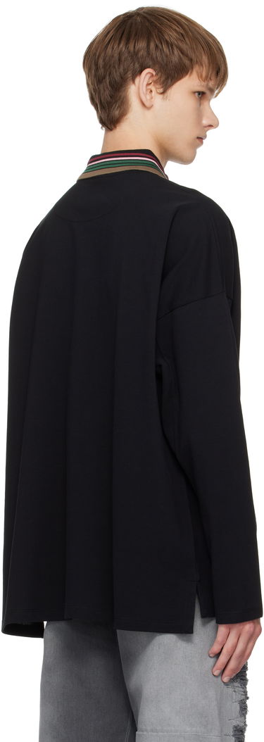 Polo skjorte Vivienne Westwood Vivienne Westwood Oversized Long Sleeve Polo Sort | 2H01000Q-J0009-, 2