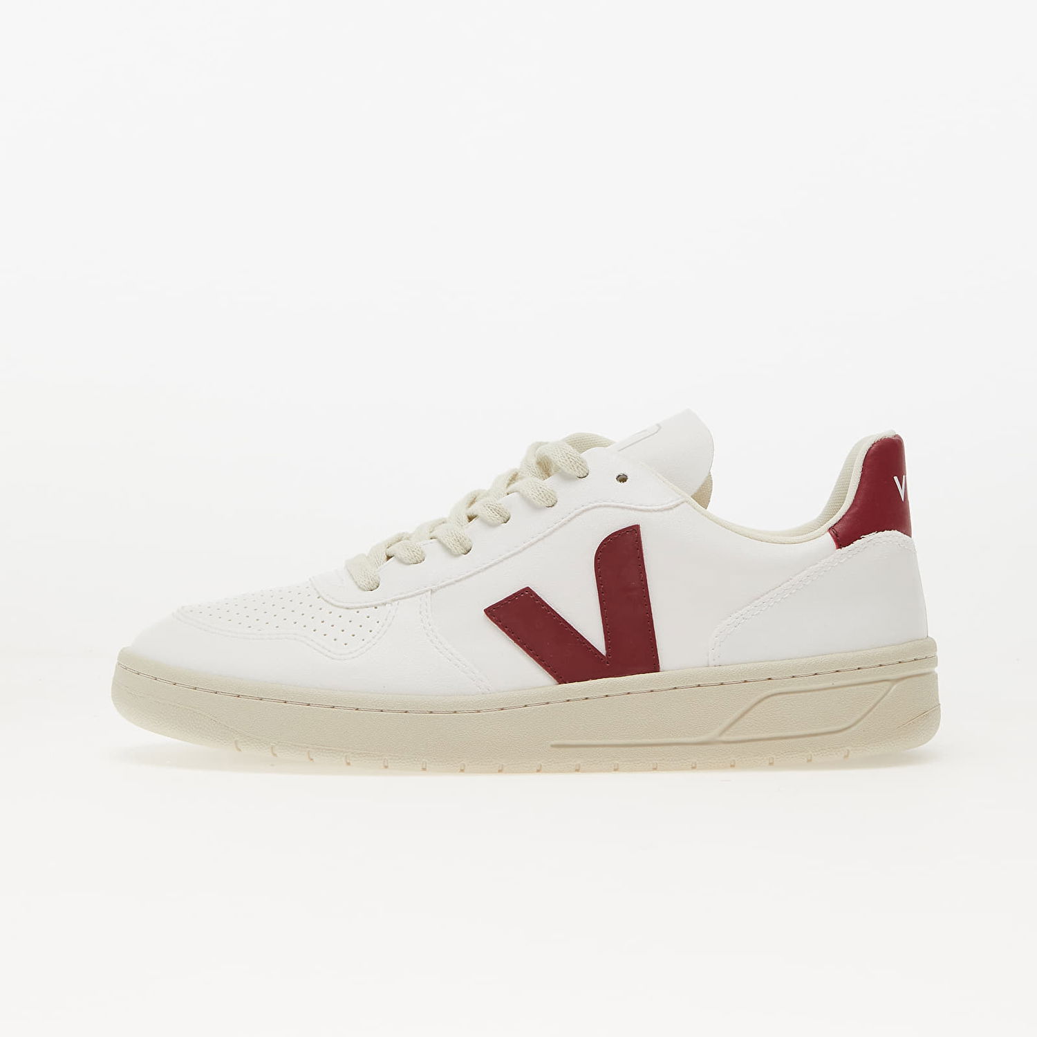 Sneakers og sko Veja V-10 White/ Marsala Hvid | VX0703279B, 0